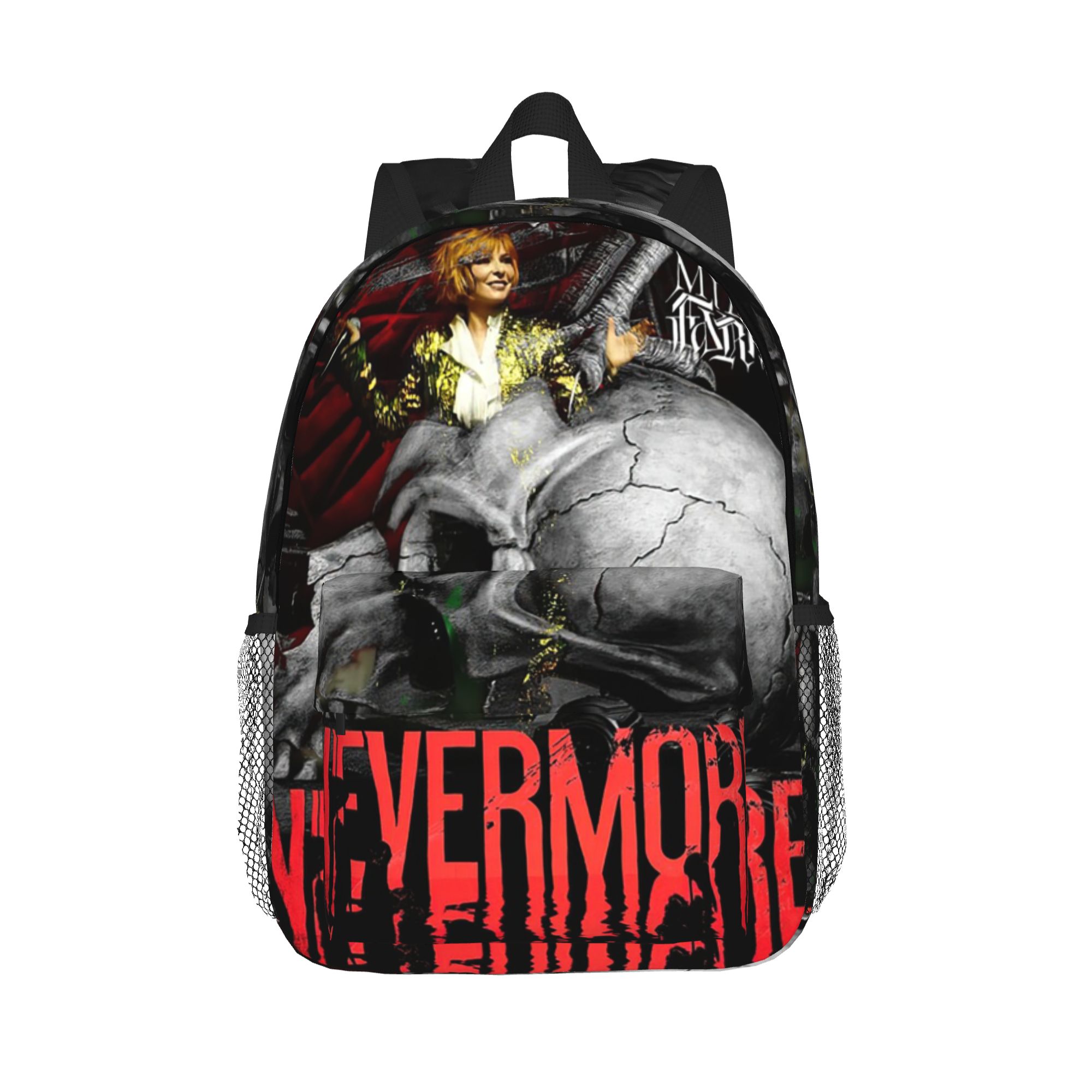 Women Bags Farmers - Nevermore skeleton Mylene Farmer 배낭 핫