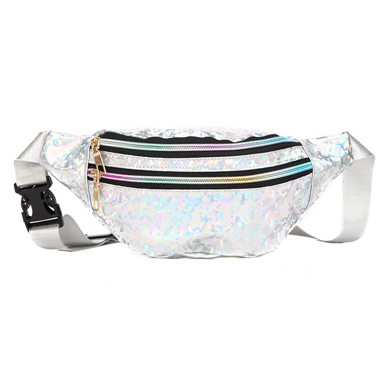 Women'S Bum Bags - 홀로그램 패니 팩 홀로그램 허리 가방,