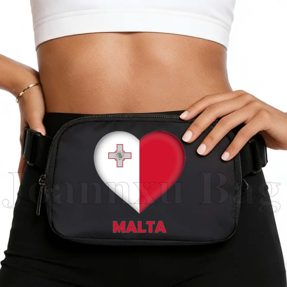 Women Bags Malta - 몰타 하트 플래그 가슴 모바일 허리