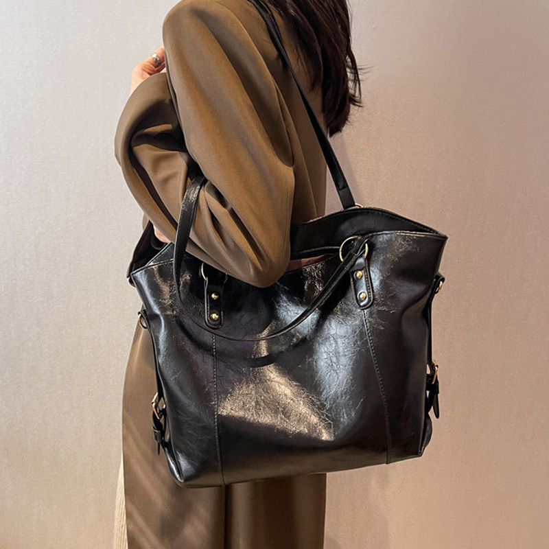 Women Bags Low Price - 여성용 빈티지 숄더백, 대용량 소프트 PU