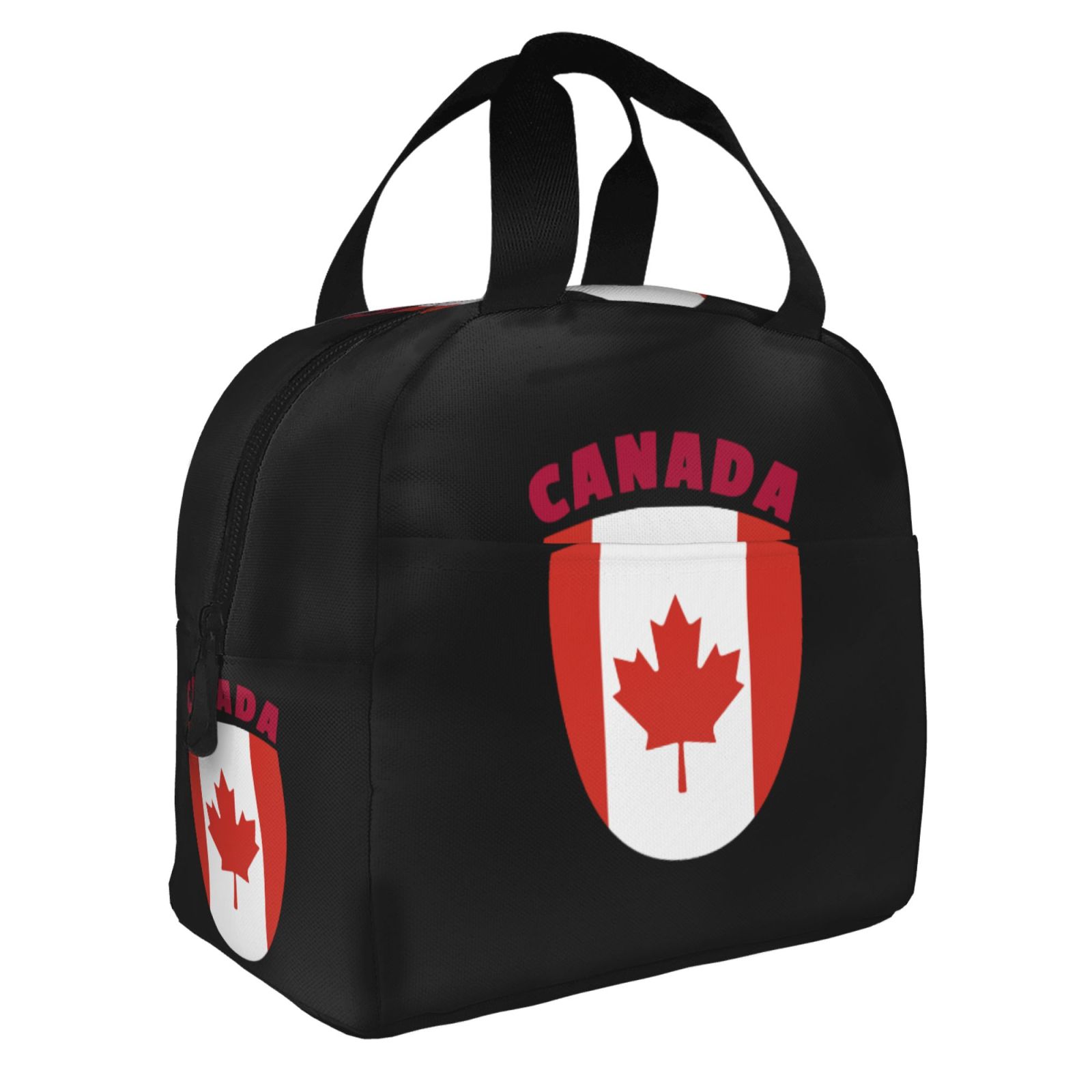 캐나다 국기 인쇄 학교용 절연 점심 가방 방수 쿨러 열 - Women Bags In Canada 리뷰 및 가격