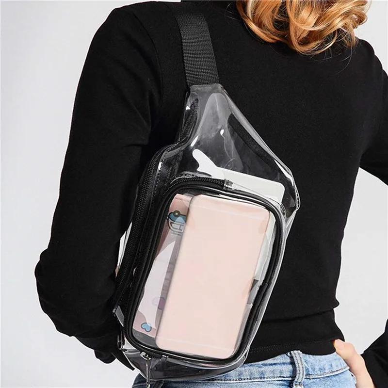 여성용 PVC 허리 벨트 가방 힙백 투명 가슴 파우치  - Women'S Bum Bags 리뷰 및 가격