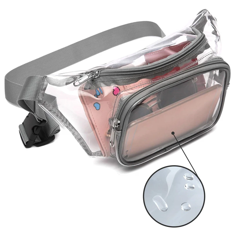 여성용 PVC 허리 벨트 가방 힙백 투명 가슴 파우치  - Women'S Bum Bags 리뷰 및 가격