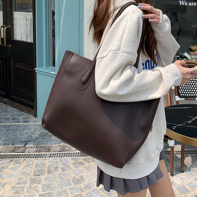 빈티지 여성 토트백, 한국 신제품, 대용량, 심플한 통 - Women Bags Low Price 리뷰 및 가격