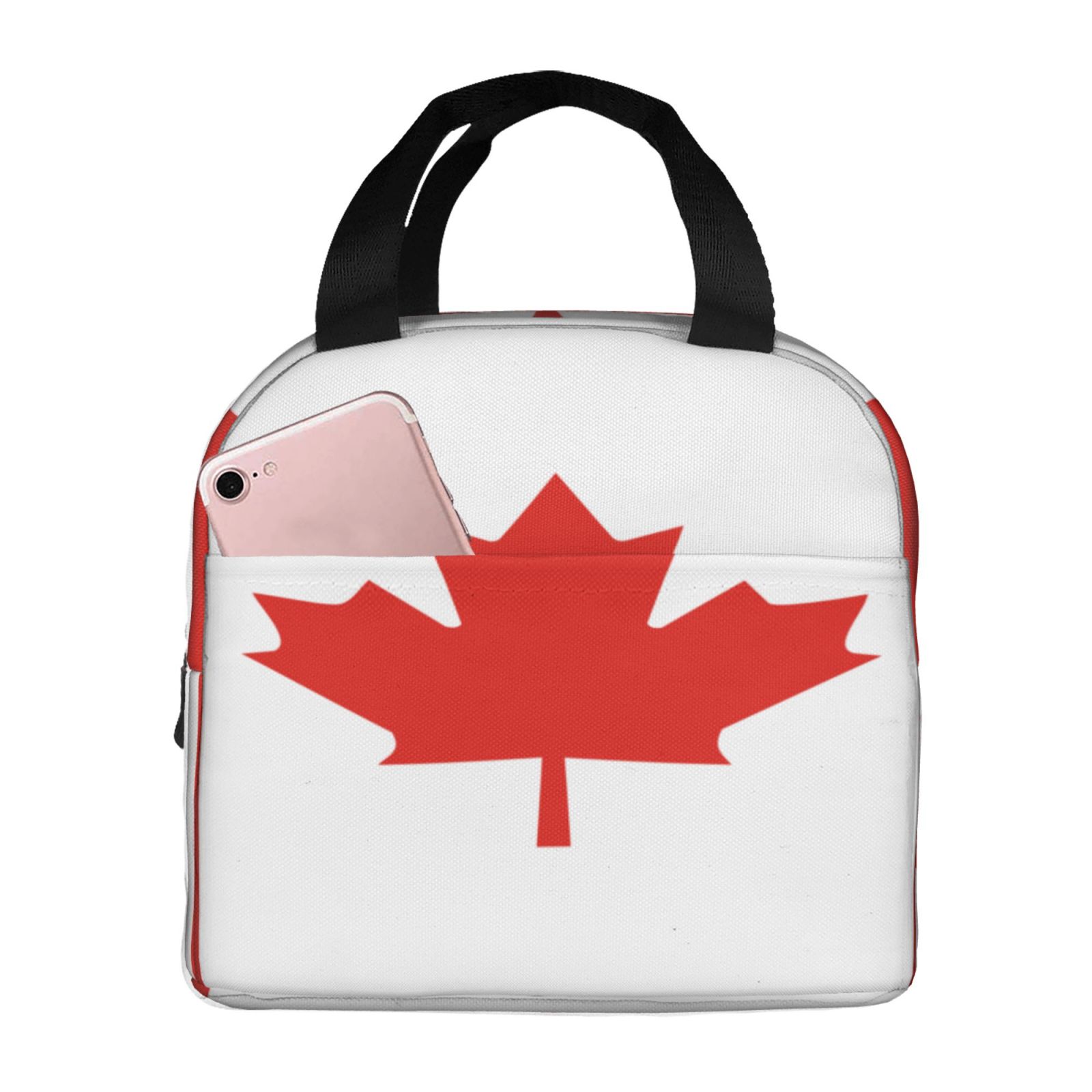 캐나다 국기 패턴 점심 가방 여성 휴대용 쿨러 열 절연 - Women Bags In Canada 리뷰 및 가격