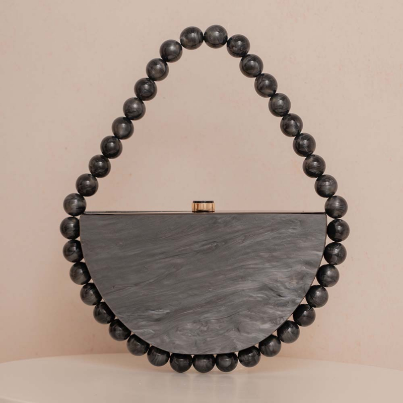 새로운 진주빛 레트로 레오파드 프린트 아크릴 가방 톨토 - Tortoiseshell Bag Acrylic 리뷰 및 가격