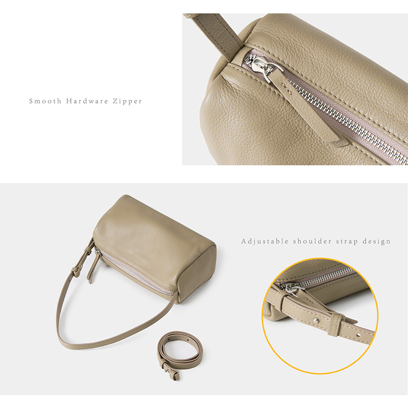 여성용 정품 소가죽 미니 실린더 크로스백 부드러운 페블 - Women Bags Zip 리뷰 및 가격