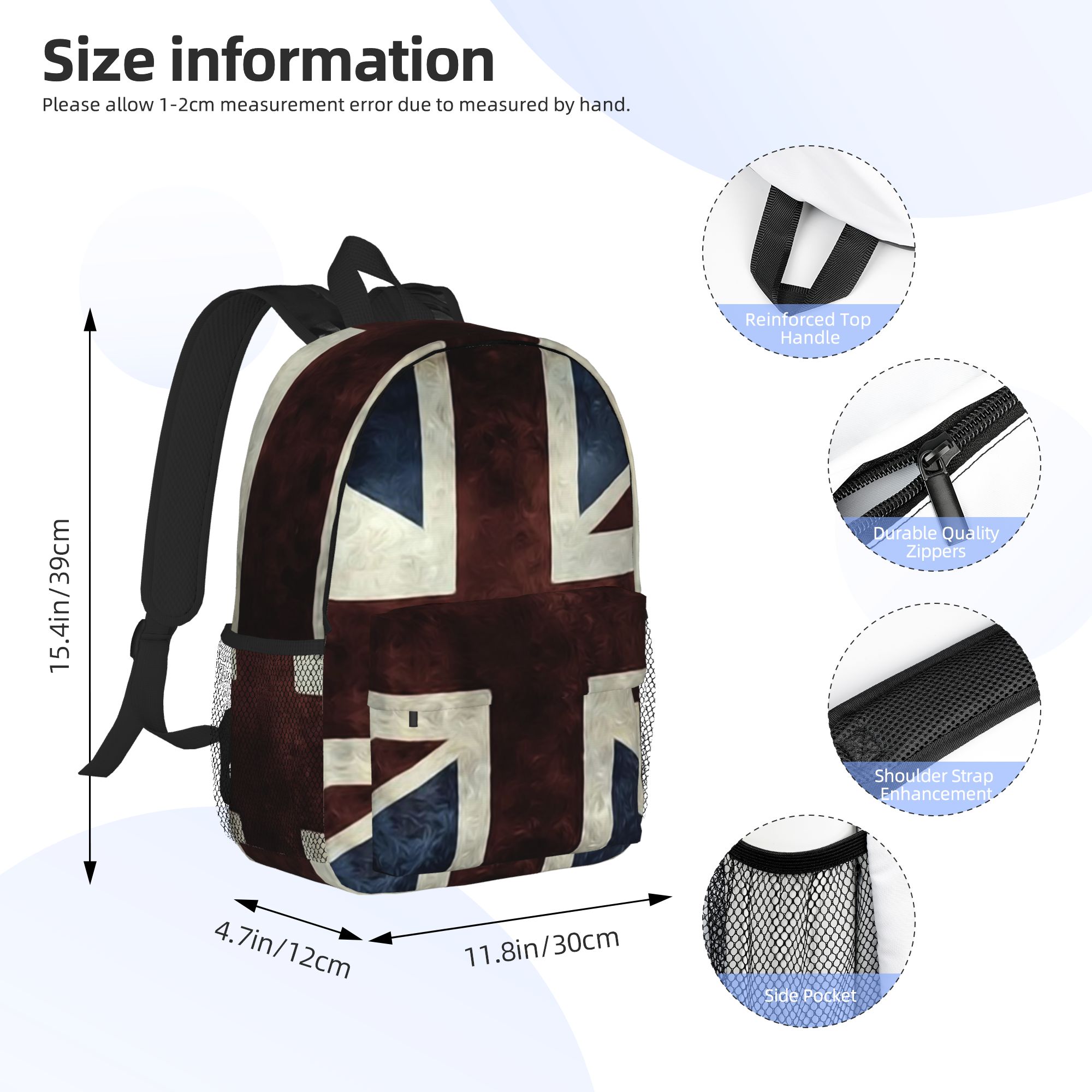 영국의 유니온 잭 국기 배낭, 핫세일 데이팩, 대용량  - Women Bags Uk Sale 리뷰 및 가격