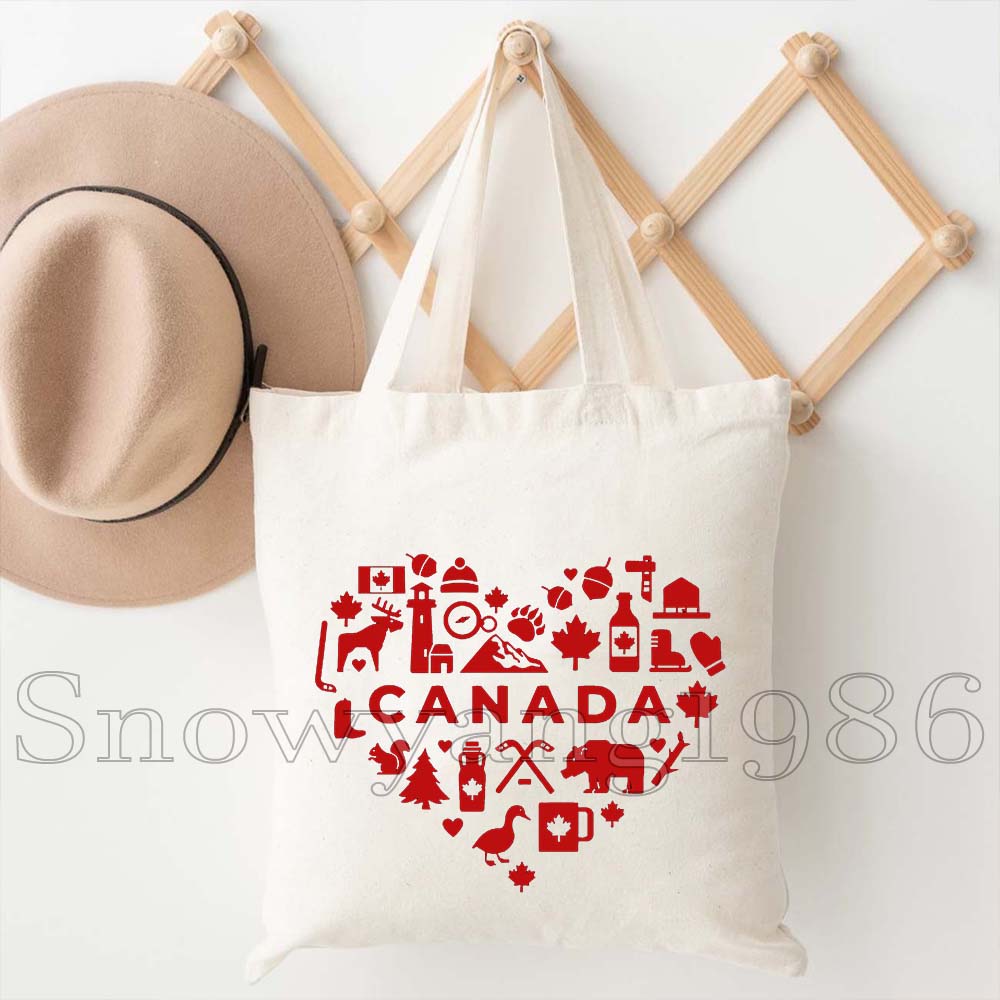 캐나다 지도 깃발 행복한 캐나다 소녀 토론토 관광 선물 - Women Bags In Canada 리뷰 및 가격