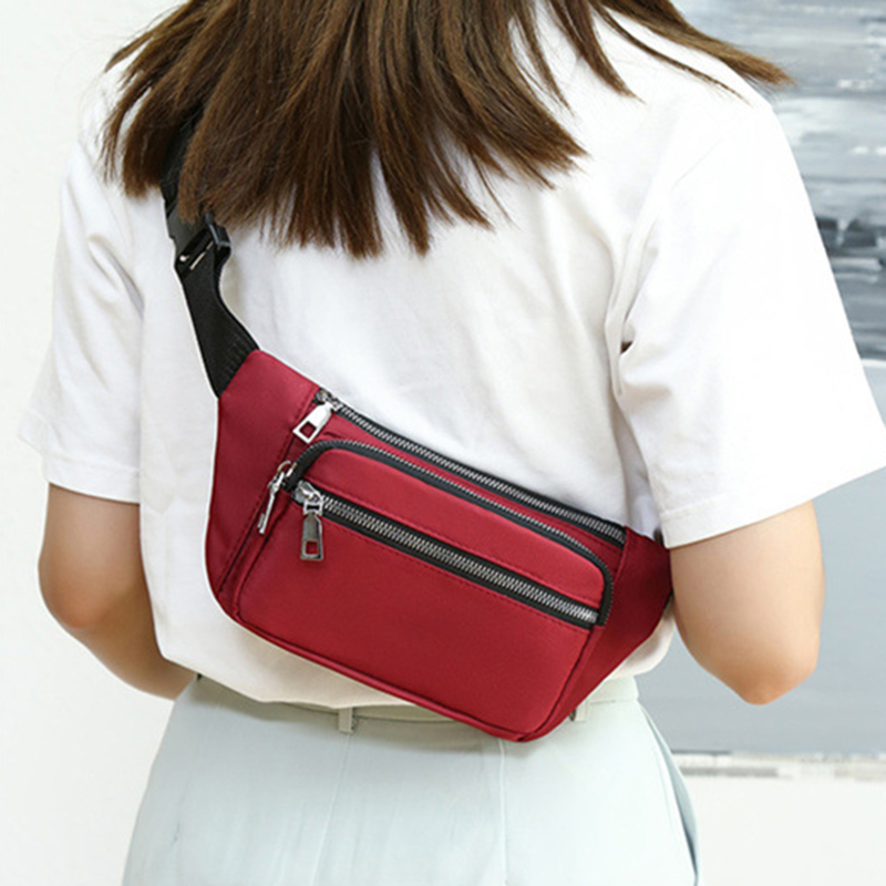 옥스포드 천 허리 가방 지퍼 체스트 백 스포츠 여행 여 - Women'S Bum Bags 리뷰 및 가격
