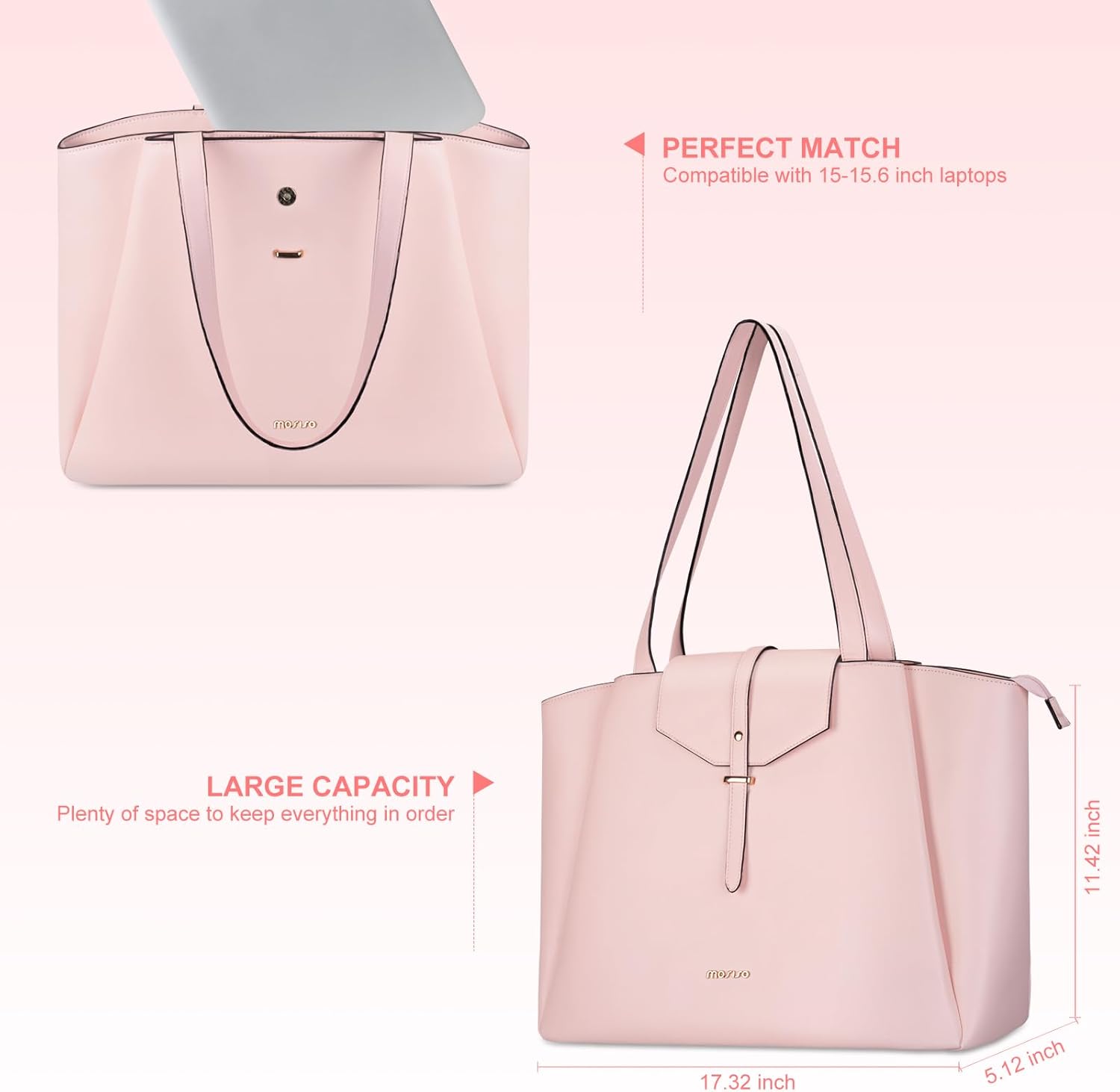 노트북 토트백 PU 가죽 여성 핸드백 맥북 에어 프로  - Women Bags Pk 리뷰 및 가격