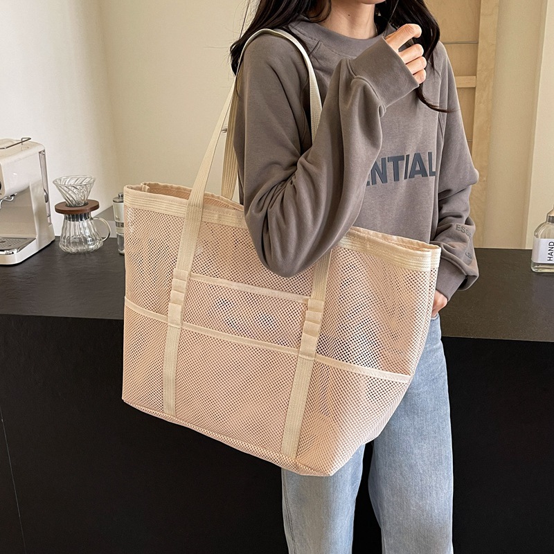 중공 대용량 메이크업 보관 가방 여성 다기능 메쉬 숄더 - Women Bags Low Price 리뷰 및 가격