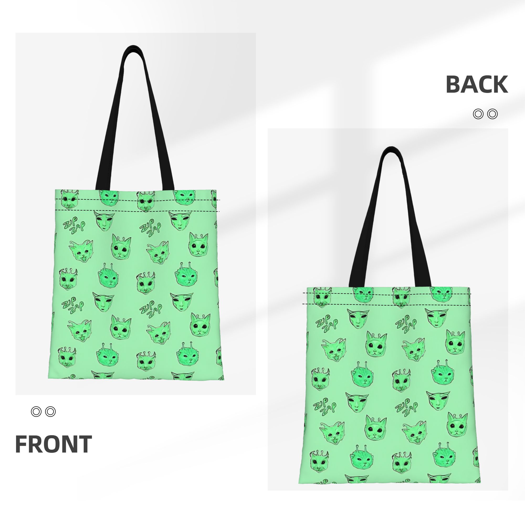 고양이 밈 이미지 외계인 고양이 지프 잡 밈 이미지 캔 - Women Bags Zip 리뷰 및 가격